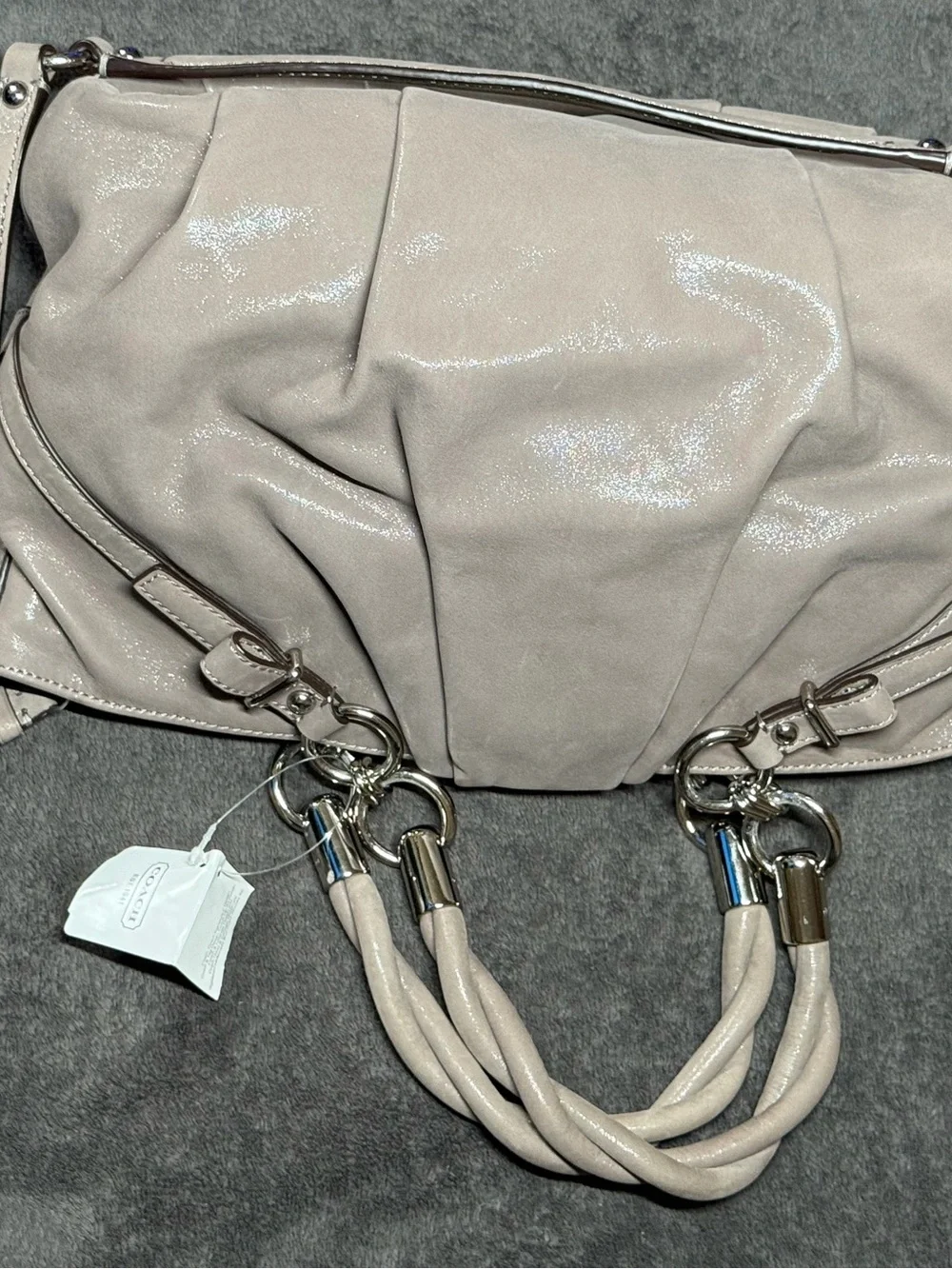 Coach Madison Sophia Metallic Leather Bag